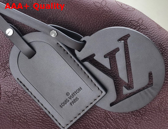 Louis Vuitton Carmel Hobo Bag in Chocolate Brown Mahina Perforated Calf Leather M56436 Replica